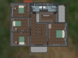 furnished rural house 3D Модель