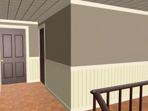 furnished suburban house 3D Model