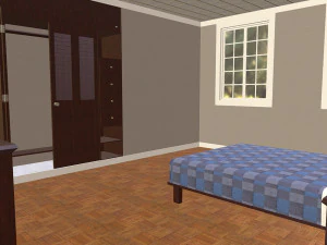 furnished suburban house 3D Model