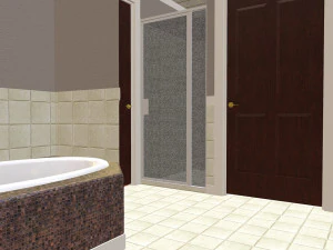 furnished suburban house 3D Model