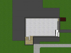 furnished suburban house 3D Model