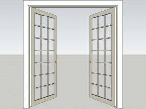 Various types of doors and windows 3D Model