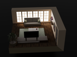 Living room 3D 3D 模型