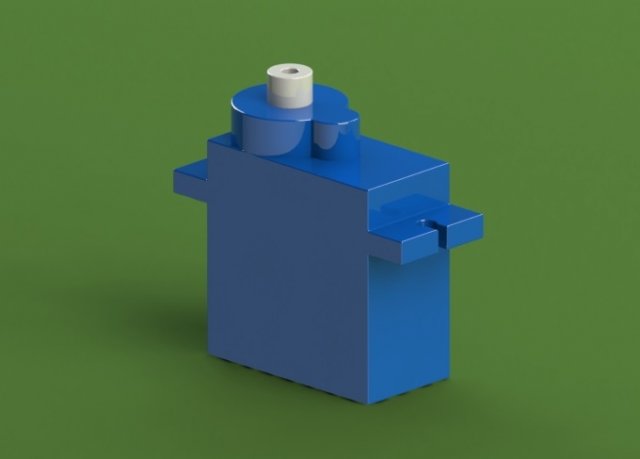SG 90 servomotor 3D Принт Модель .c4d .max .obj .3ds .fbx .stl .blend 