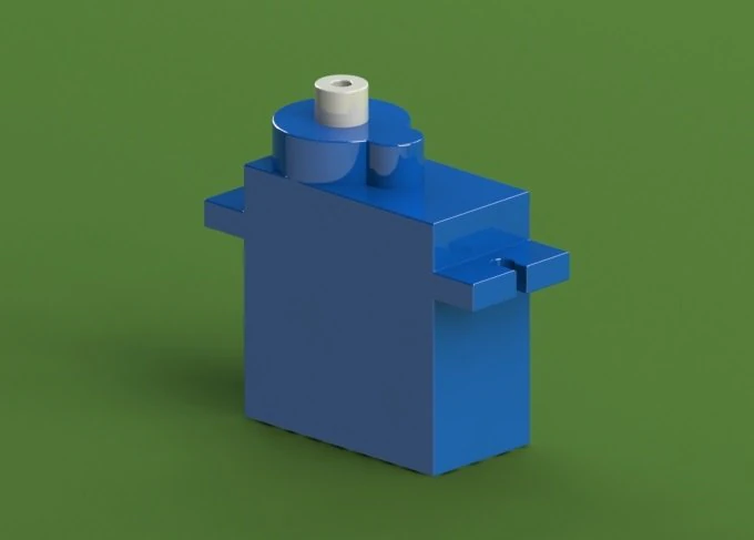 SG 90 servomotor 3D Print Model .c4d .max .obj .3ds .fbx .stl .blend