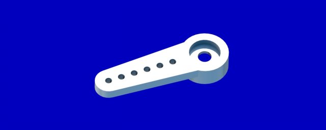 SG 90 servomotor arm 3D Baskı Modeli .c4d .max .obj .3ds .fbx .stl .blend 