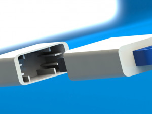 Flash drive with cover 3D 打印模型
