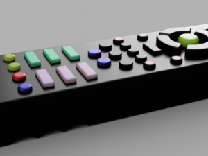 Remote TV control 3D प्रिंट मॉडल