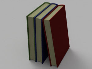 Books 3D Print Model