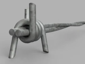 Barbed wire 3D Print Model