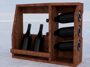 Tempat anggur Model Cetak 3D