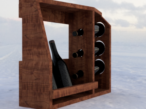 Wine stand Modèles 3D en vedette