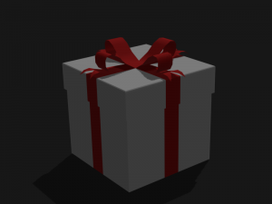 gift box Modelo 3D