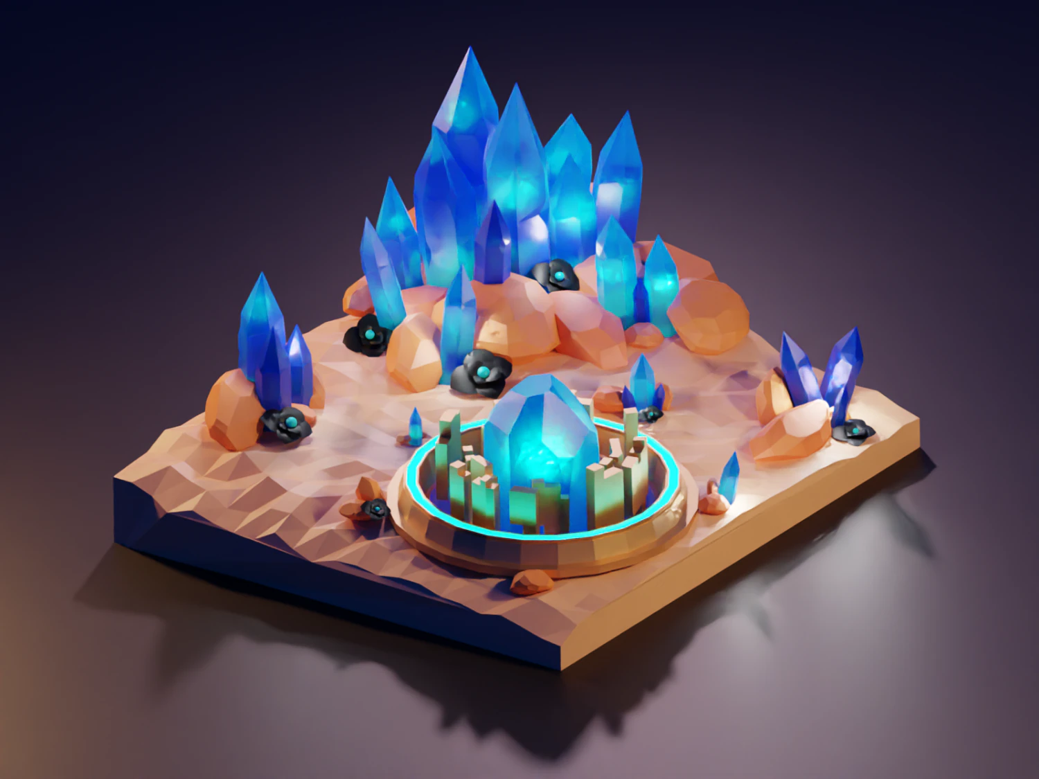 isola Modello 3D .c4d .max .obj .3ds .fbx .stl .blend 