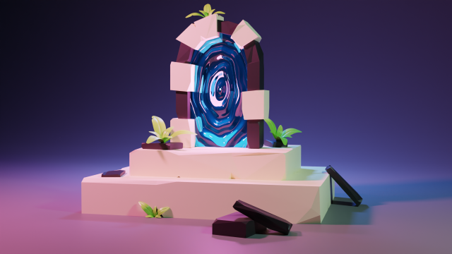 portal 3D Model .c4d .max .obj .3ds .fbx .stl .blend 