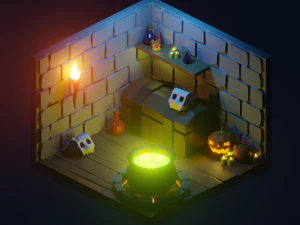 covil da bruxa Modelo 3D