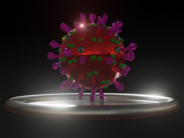 covid-19sars-cov-2 3D Model .c4d .max .obj .3ds .fbx .stl .blend 