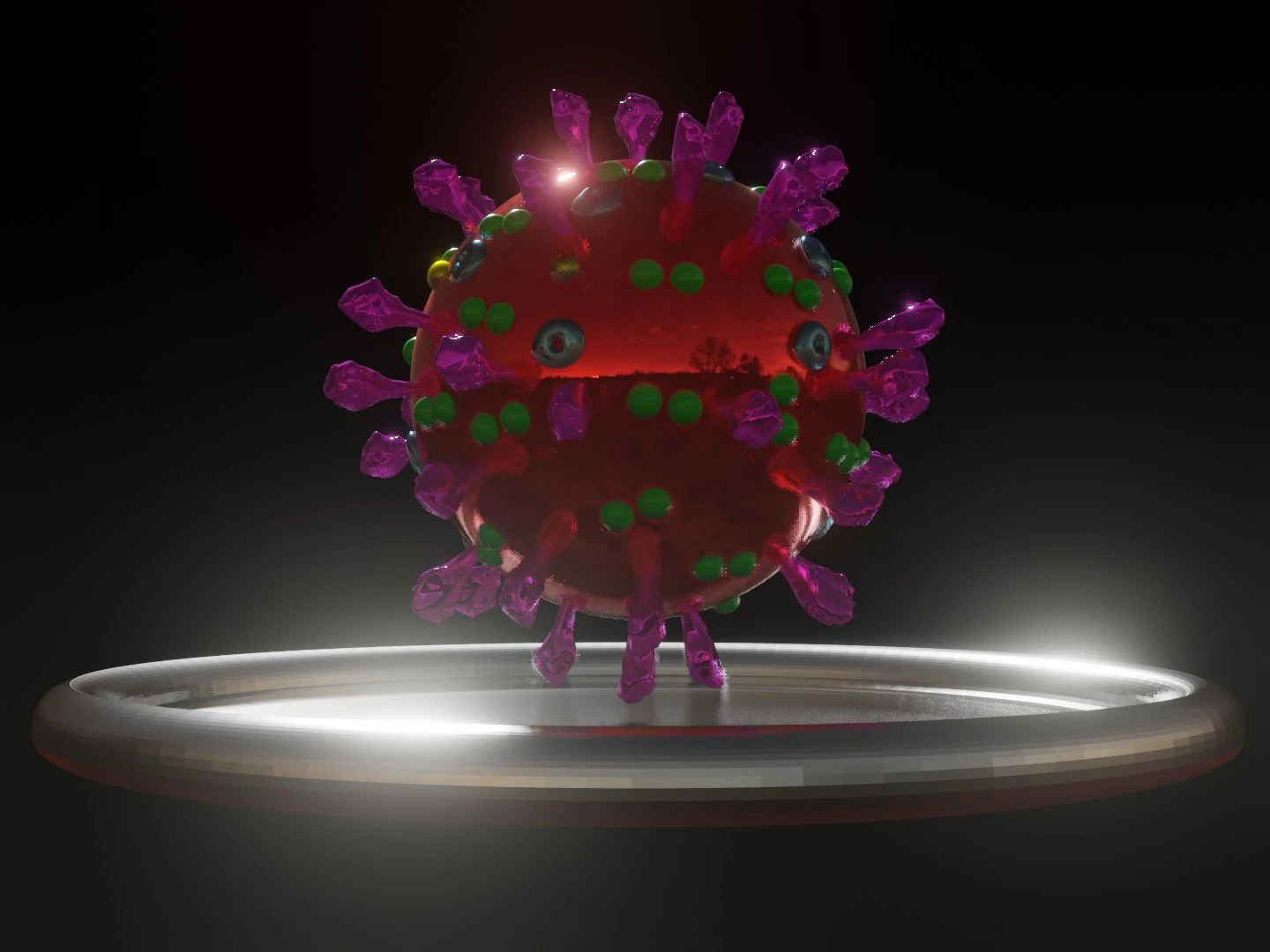 covid-19sars-cov-2 3D Model .c4d .max .obj .3ds .fbx .stl .blend 