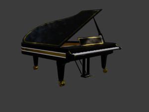piano yamaha Modelo 3D