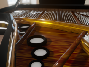 piano yamaha Modelo 3D