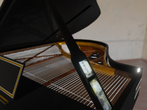 piano yamaha Modelo 3D