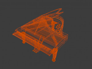 piano yamaha Modelo 3D