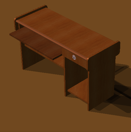 office desk Modelo 3D .c4d .max .obj .3ds .fbx .stl .blend 