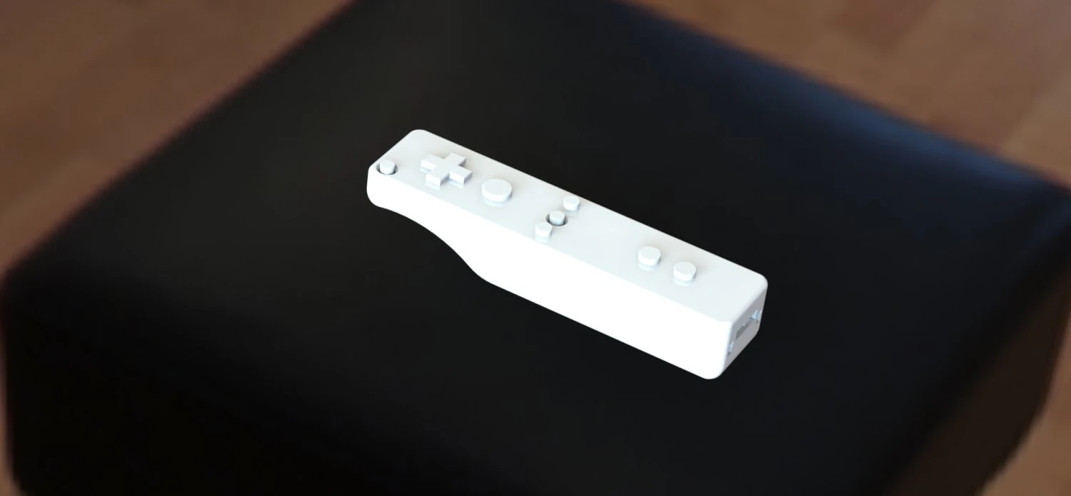 nintendo wiimote 3D Print Model .c4d .max .obj .3ds .fbx .stl .blend