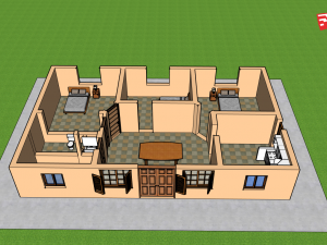 premade house Modello 3D