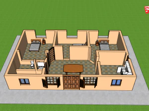 casa prefabbricata Modello 3D