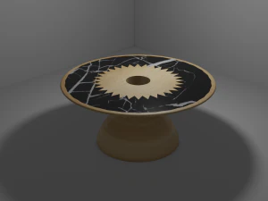 둥근 테이블 3D 모델