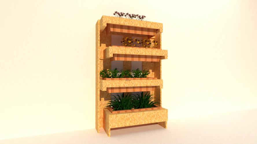 vegetable plot 3D Model .c4d .max .obj .3ds .fbx .stl .blend 