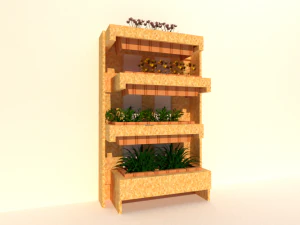 Gemüsebeet 3D Modell