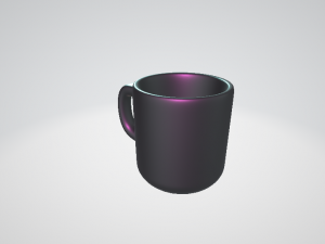 black cup 3D Print Model