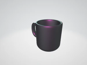 copo preto Modelo de Impressão 3D