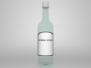 glass bottle 3D मॉडल