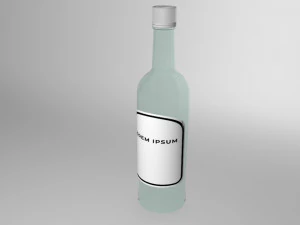 glass bottle 3D Model