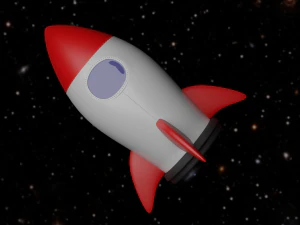 kapal roket Model 3D