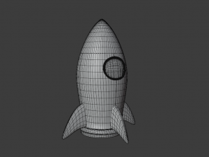 rocket ship 3D Модель