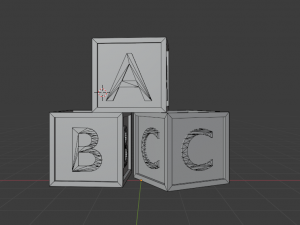 alphabet blocks a b c 3D Модель