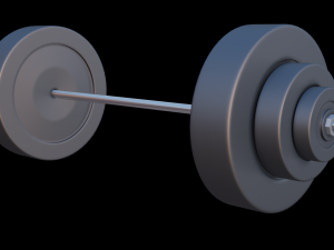 barbells weights - stylized 3D मॉडल