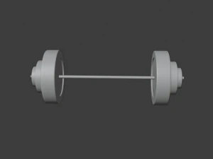 barbells weights - stylized 3D Model