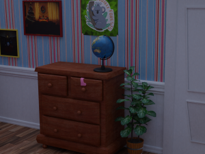 kids bedroom - cartoon style 3D 모델