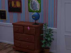 kids bedroom - cartoon style 3D Model