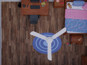 kids bedroom - cartoon style 3D 모델