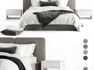 king bed 3D Model