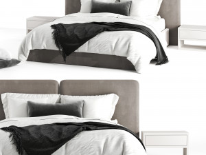 king bed 3D मॉडल