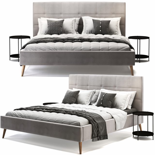 adairs highbury bed 3Dモデル .c4d .max .obj .3ds .fbx .stl .blend 