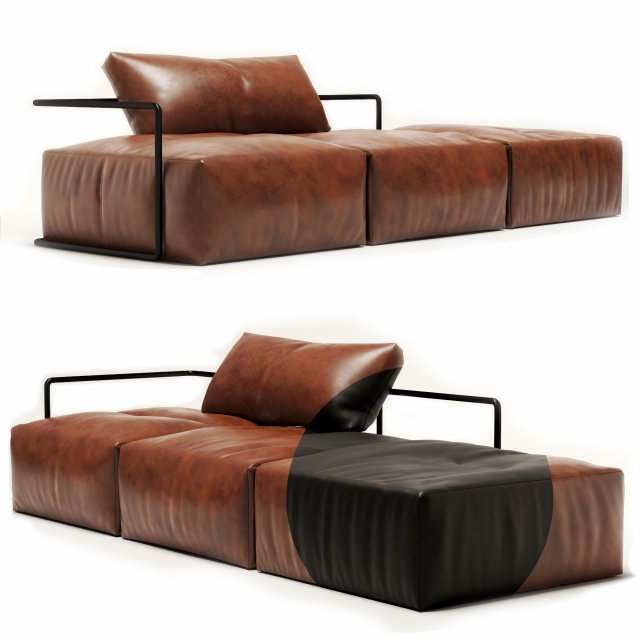 martensen daybed 3D Model .c4d .max .obj .3ds .fbx .stl .blend 