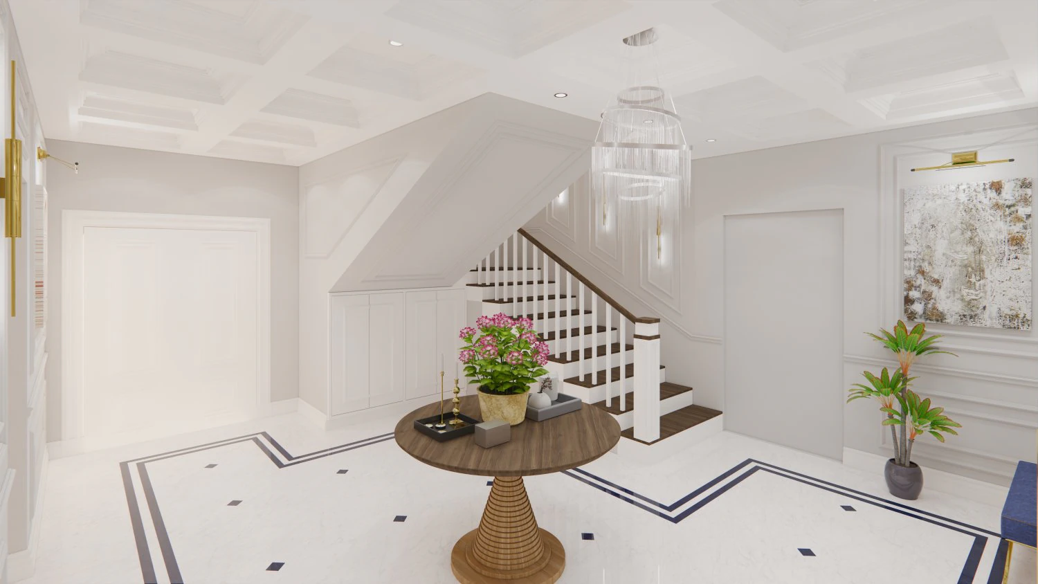 modern villa entrance design - sketchup 3D Model .c4d .max .obj .3ds .fbx .stl .blend